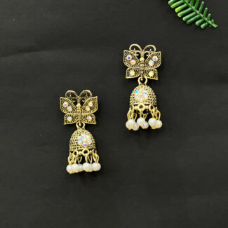 Keshari Oxidized Butterfly Earrings